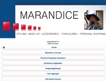 Tablet Screenshot of marandice.be